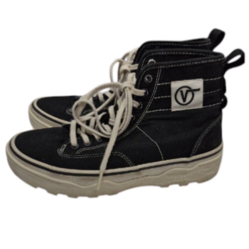 Vans Sentry Black High-Top Sneakers Old School Women's Size 8 Unisex Streetwear
